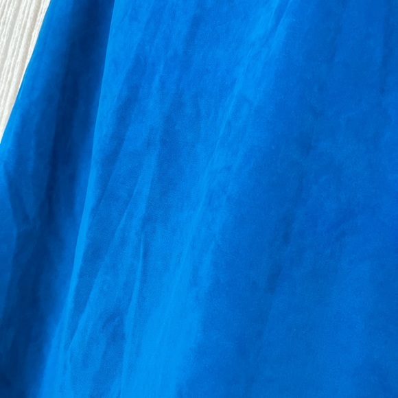 Vintage Leslie Fay Blue Suede-Like Pencil Skirt Sz 16 - Picture 5 of 8